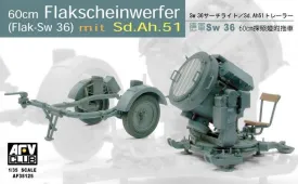 1/35 AFV German SW-36 60 cm Searchlight with SD.AH.51 Trailer AF35125