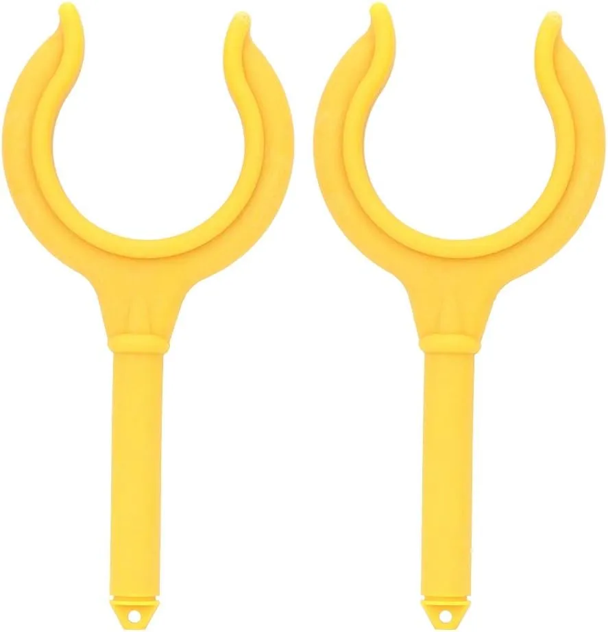 2Pcs Boat Oar Lock, Plastic Fishing Rod Holder Bracket Marine Rubber Dinghy Accessories Water Raft Kayak Canoe Oarlock Rowlock Horn Side Mount
