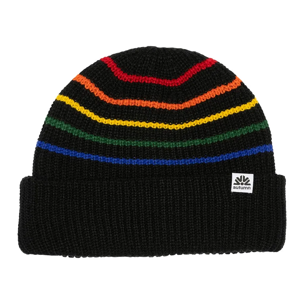 Autumn Retro Beanie - Black