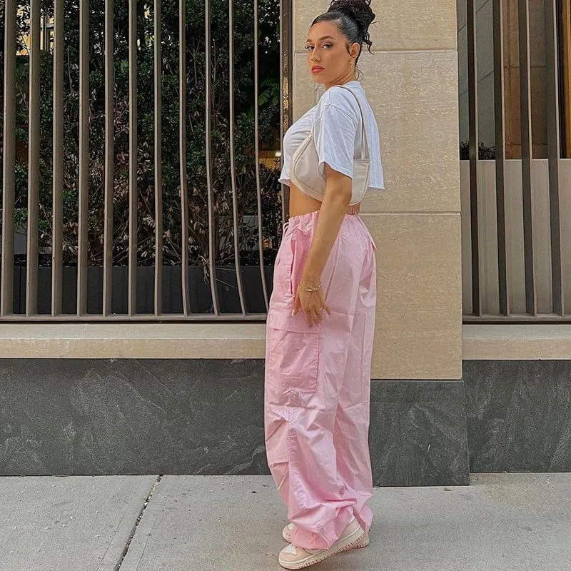 BAGGY PANT ROSE OVERSIZE PARACHUTE