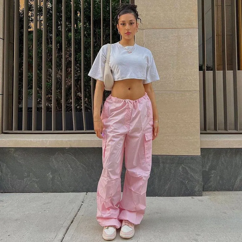 BAGGY PANT ROSE OVERSIZE PARACHUTE