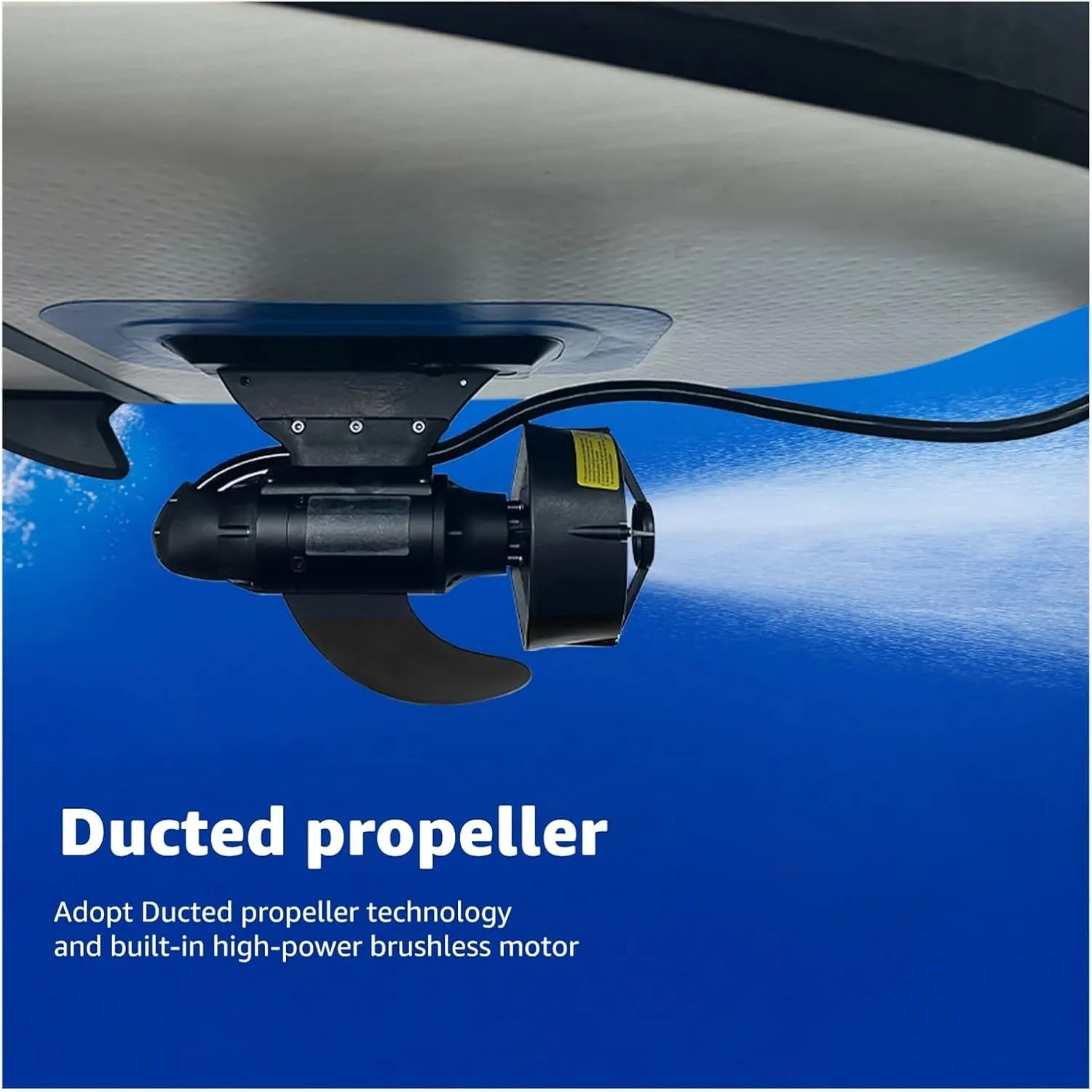 Battery Electric Fins Stand Up Paddle Board Propulsion Underwater Brushless Motor Surf Fishing Surfboard Propeller with Remote Control for Inflatable,Paddle Boards,Fishing Boats