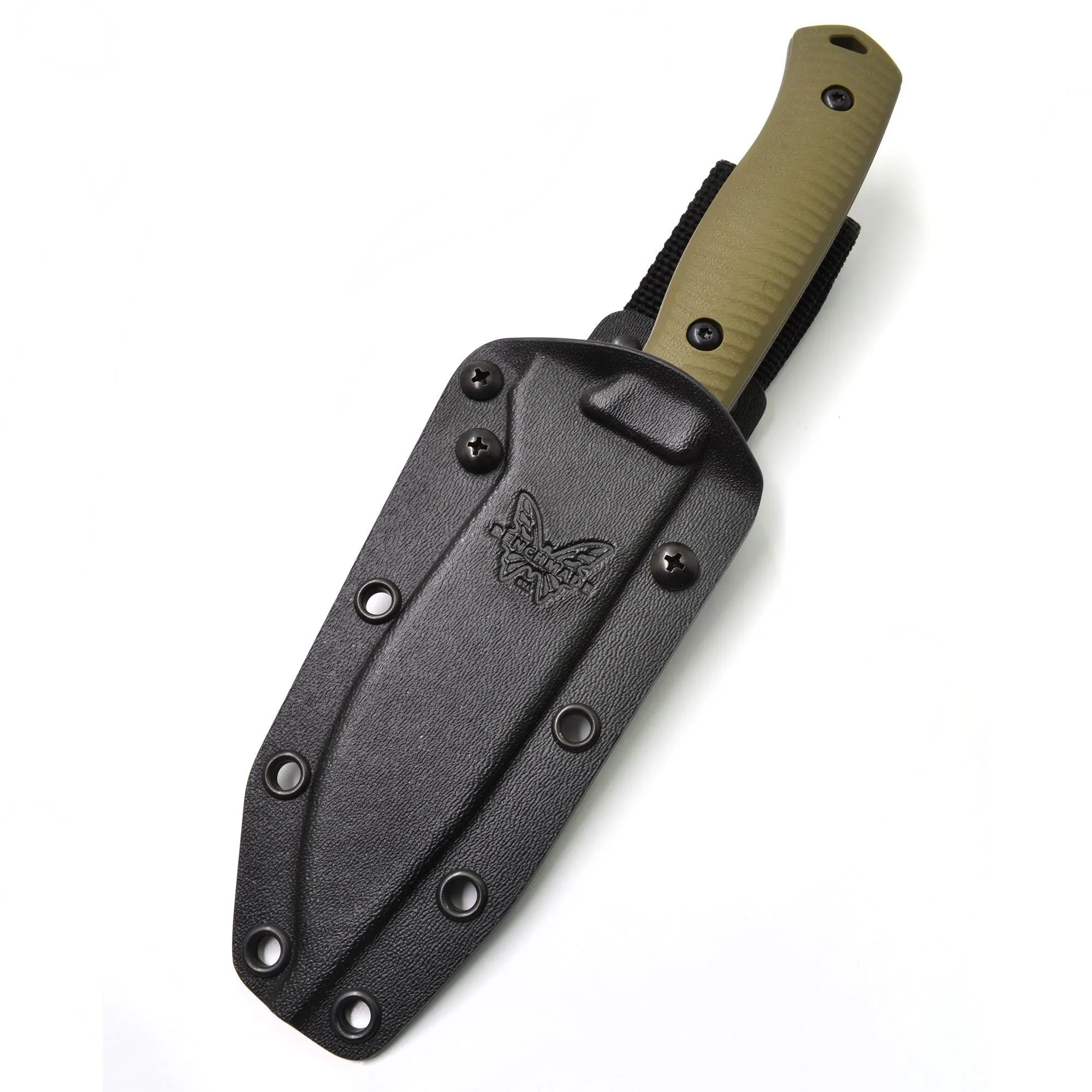 Benchmade Fixed Knife - Anonimus Tactical Gray Steel Blade OD Green G10 Handle | 539GY
