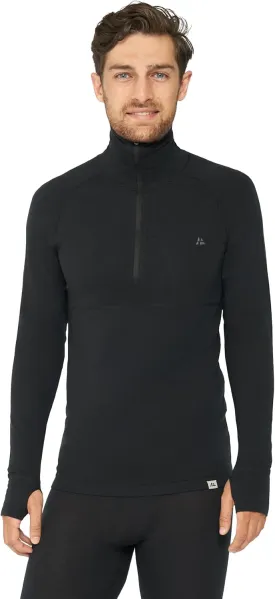 Danish Endurance Merino Wool Long Sleeve for Men, Thermal Top, Merino Wool Base Layer Underwear, with or Without a Zipper