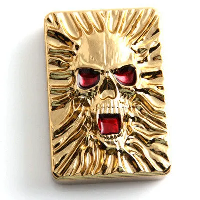Electronic Skull Lighter USB Lighters & Smoking Accessories No Flame Windproof Rechargeable Fun Gadget Gifts For Man