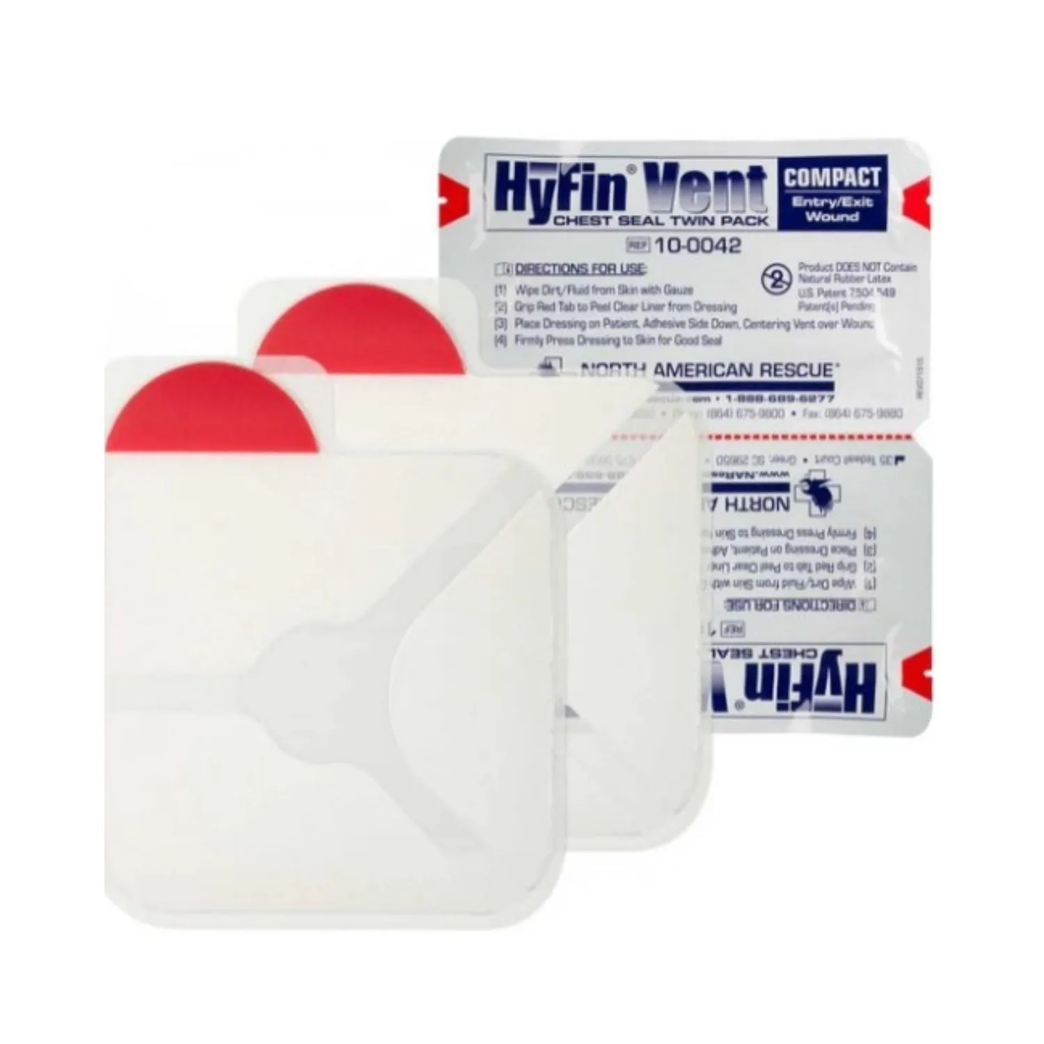 Hyfin Vent Compact Chest Seal Twin Pack