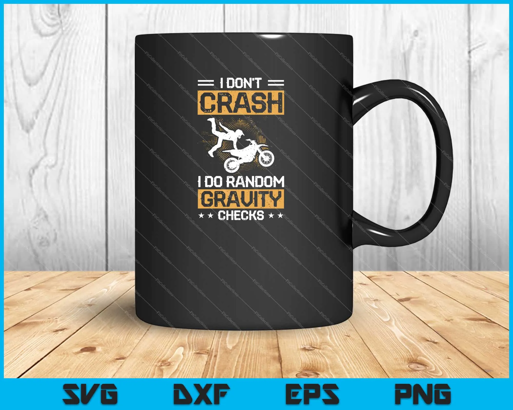 I Don't Crash I Do Random Gravity Checks Mountain Biking Svg Cutting Printable Files