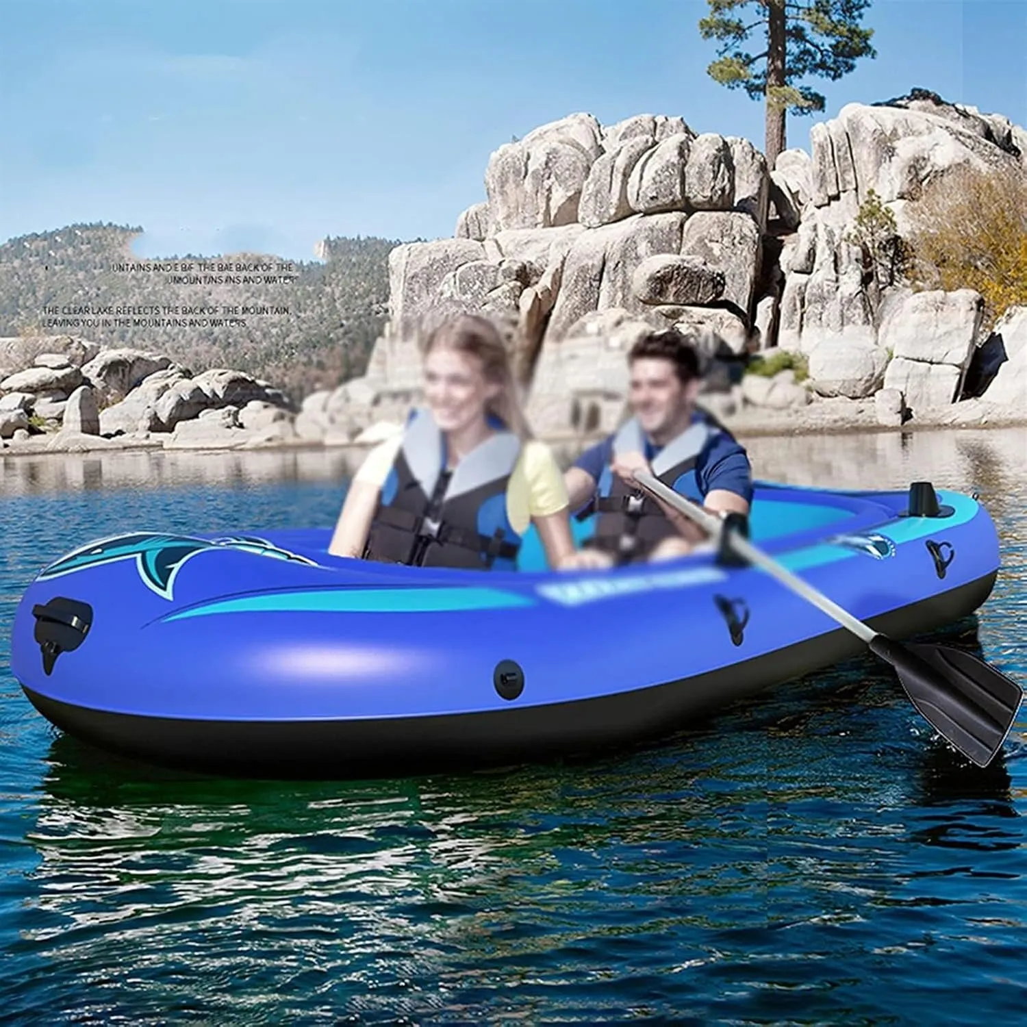 Inflatable Kayak Inflatable Boat Set Drifting Boat for Two Inflatable Boat Sports Foldable Drifting Boat