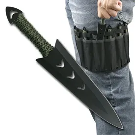 KCCEDGE BEST CUTLERY SOURCE Tactical Knife Survival Knife Hunting Knife 6pcs Fixed Blade Knife Set Razor Sharp Edge Camping Accessories Camping Gear Survival Kit Survival Gear Tactical Gear 52593