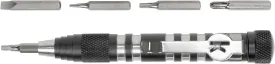 Kershaw TX-Tool (TXTOOL); 4.8 In. Single-Position Multifunction Magnetic Bit Driver; Includes T-6, T-8, T-10, #2 Phillips and Slotted Screwdriver Bit; 1.1 oz., Black