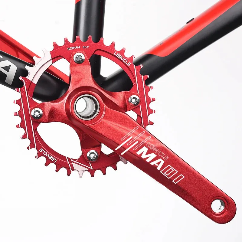 Lebycle MTB Crankset 170mm Crank 1X System Chainwheel Single Chainring Narrow Wide 104 BCD For 1*12 1*10 Mountain Bike Bicycle