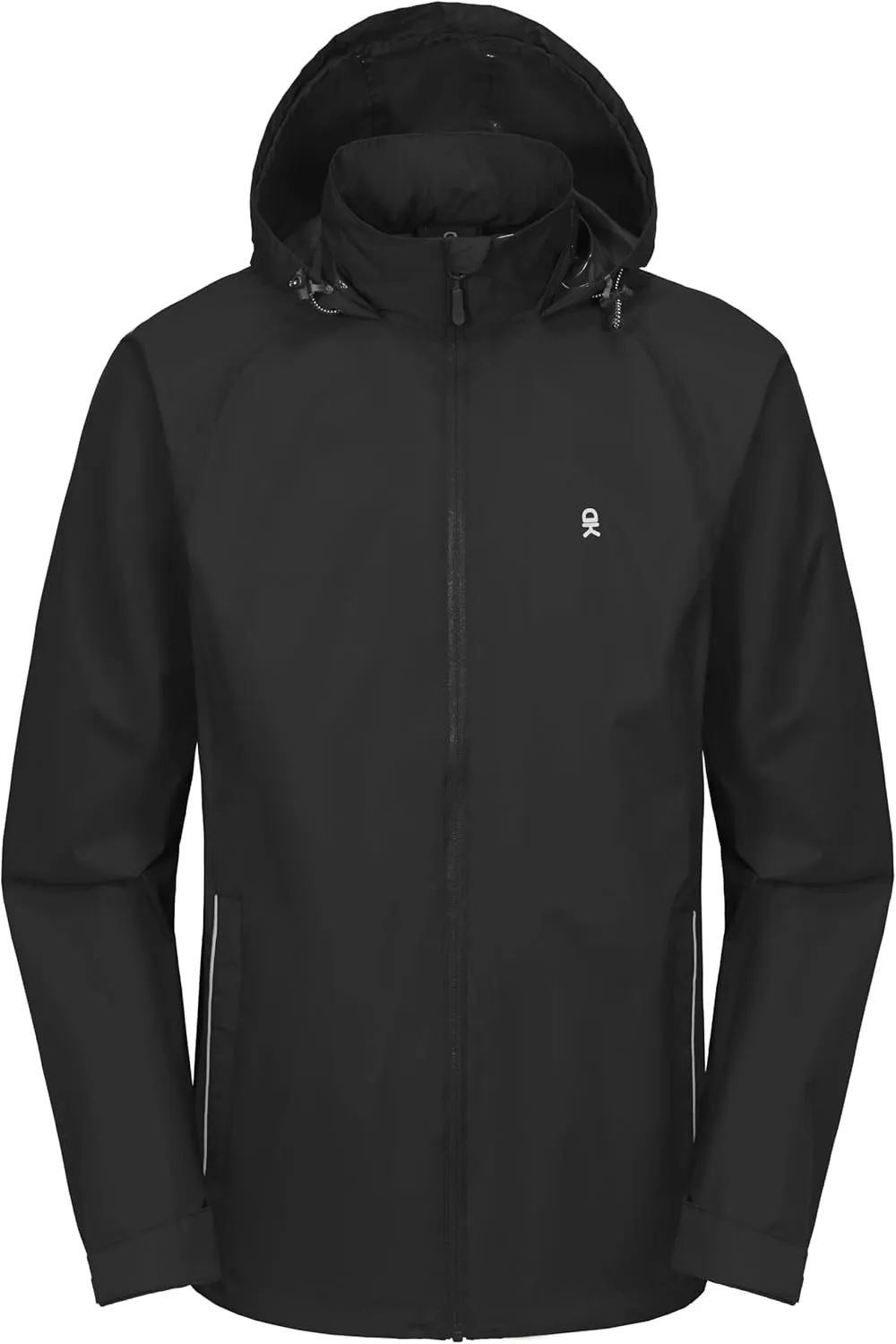 Little Donkey Andy Men's Waterproof Rain Jacket Lightweight Rain Shell Jacket Raincoat with Packable Hood