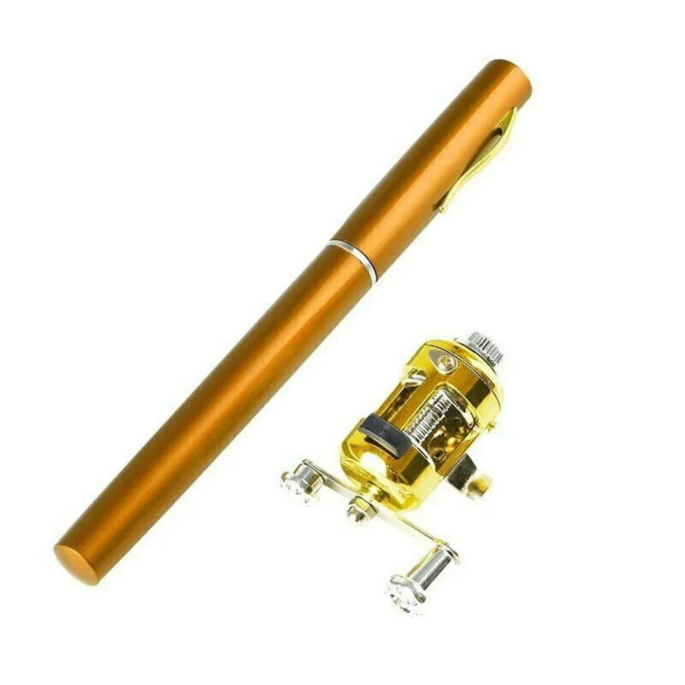 Mini Telescopic Pen Fishing Rod   Reel