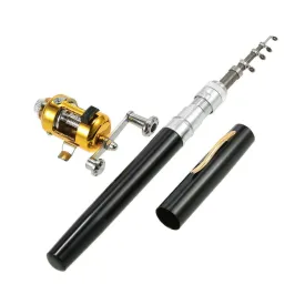Mini Telescopic Pen Fishing Rod   Reel