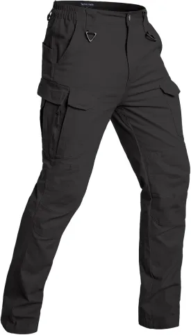 NAVEKULL Men's Flex Tactical Pants Cotton Stretch Work Cargo Pants Lightweight EDC Outdoor Hiking Trousers