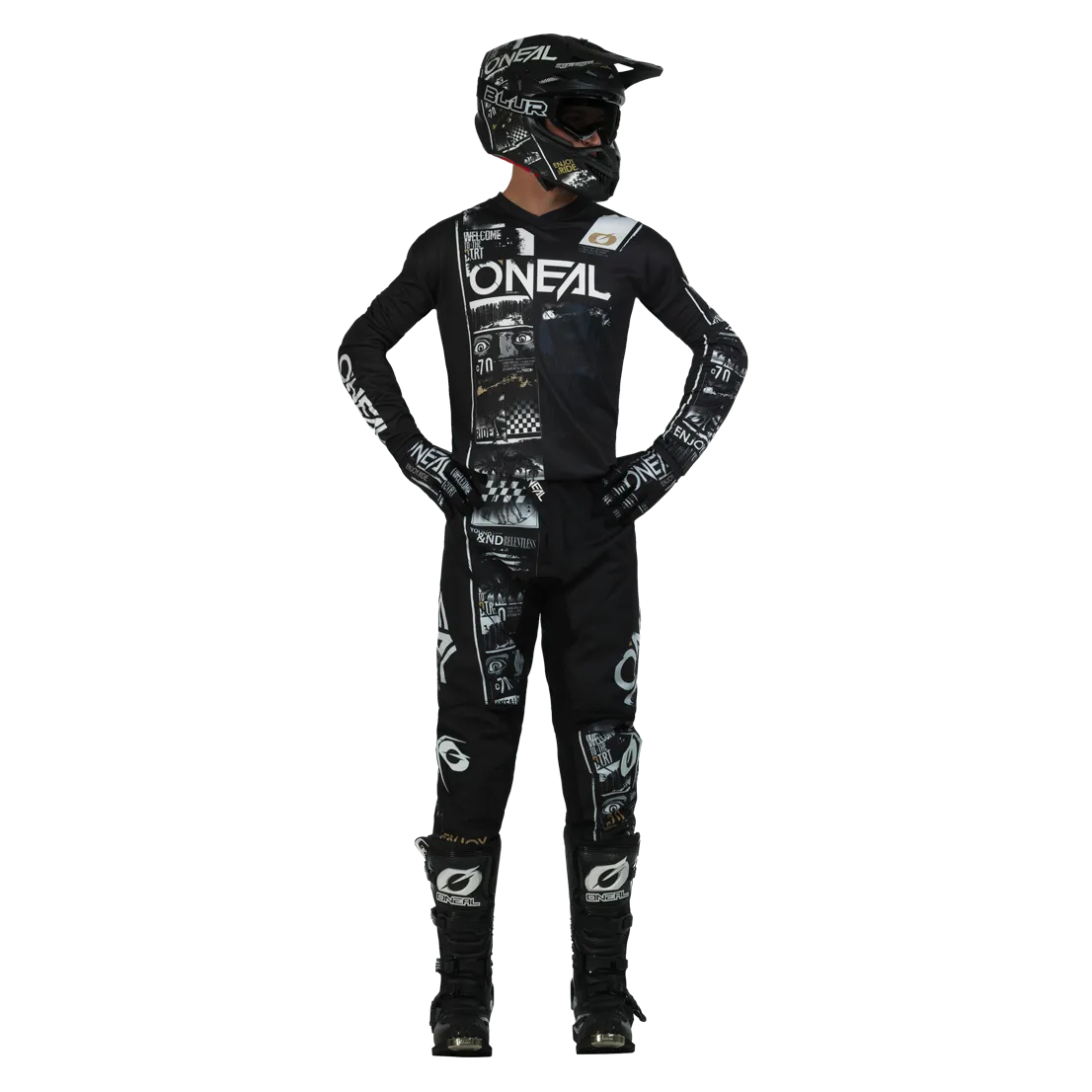 O'NEAL Element Attack V.23 Jersey Black/White