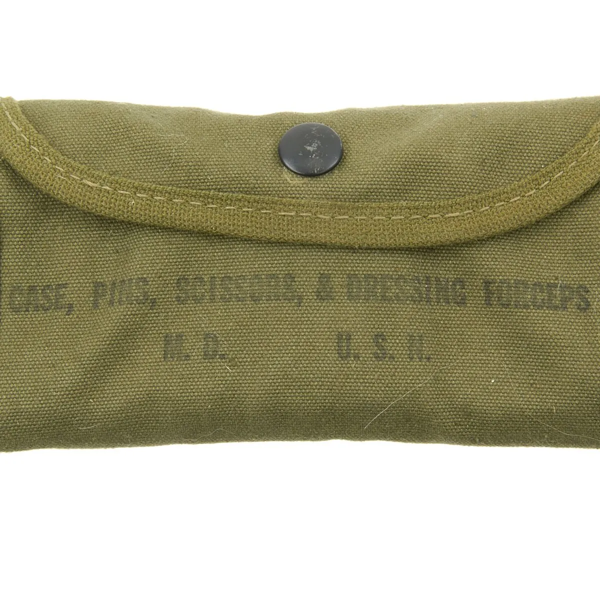 Original U.S. WWII U. S. Navy First Aid Medical Corpsman Field Surgical Kit Roll - Complete