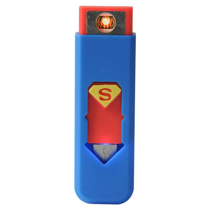 Portable Rechargeable USB Electronic Cigarette Lighters, Tobacco Cigar Flameless Windproof Lighter No Gas/Fuel