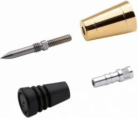 Rockler Cane/Walking Stick Hardware Kit  Hobby Tool Kit Includes Steel Spike, Ferrule, Cane Rubber Foot, & Aluminum Insert - Easy to Assemble Woodworking Kit  Perfect for Indoor, & Summer Use