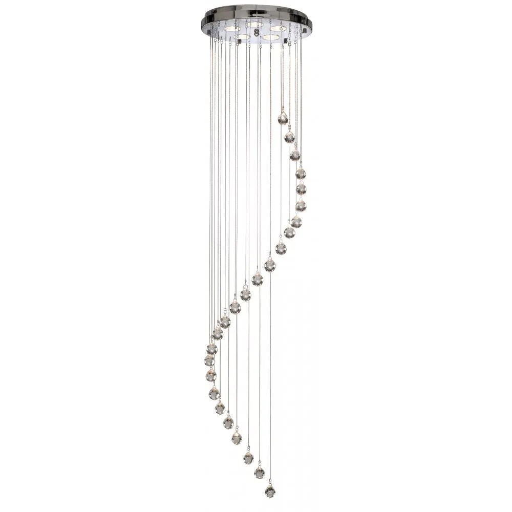 Searchlight 5742CC Hallway - Chrome Fitting-crystal Balls   Chain