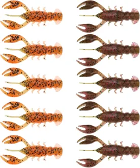 SING F LTD 10 Pcs 65mm 3.8g Crayfish Lures Soft Lures for Crayfish Fishing Crawfish Lure Silicone Soft Freshwater Saltwater Lure Bait for Fishing Perch Mandarin Fish
