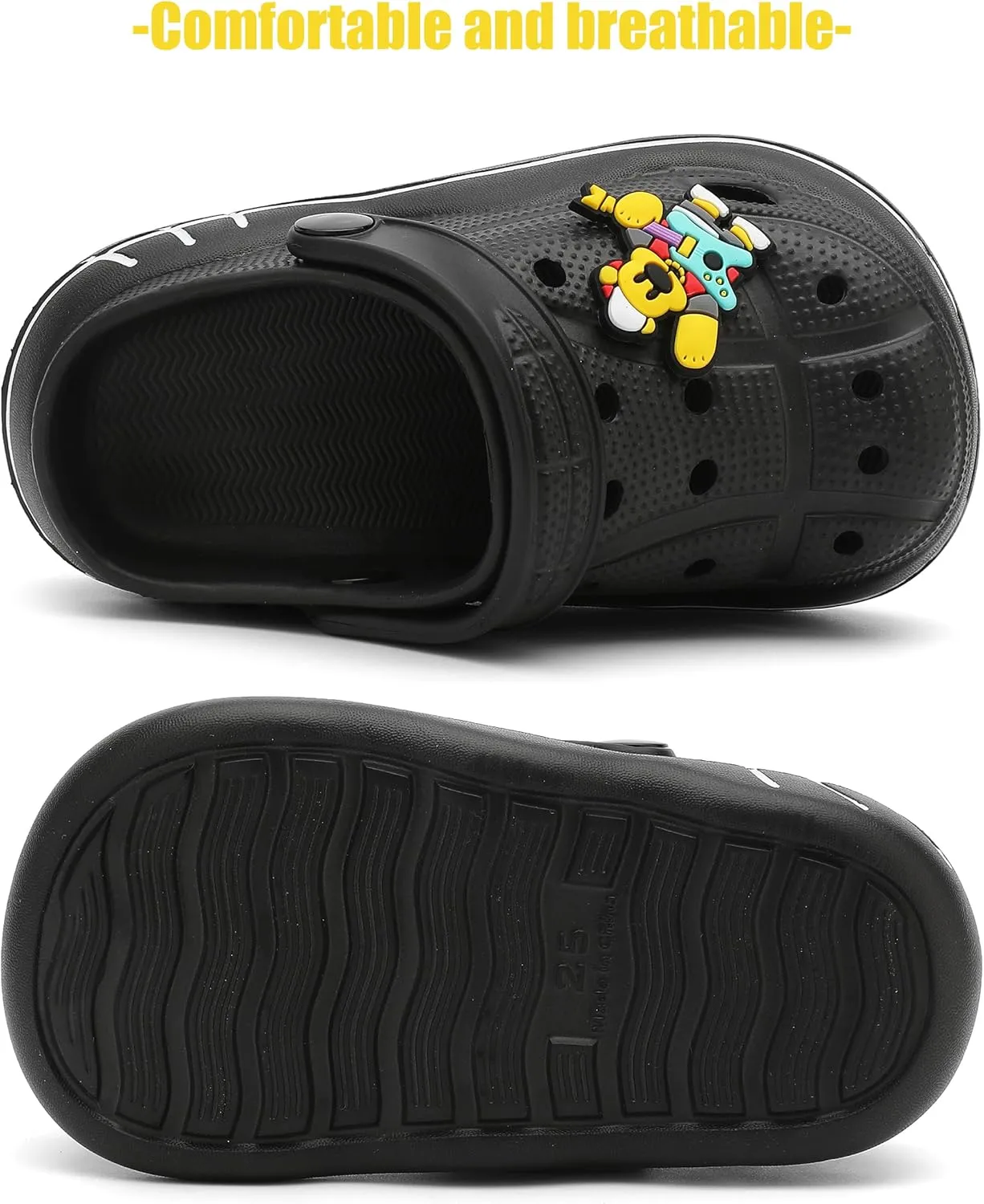 SMajong Girls Boys Classic Garden Clogs Kids Slip on Water Shoes Lightweight Summer Slides Sandals Children Outdoor Shower Beach Pool Play Shoes (Toddler/Little Kids/Big Kids)