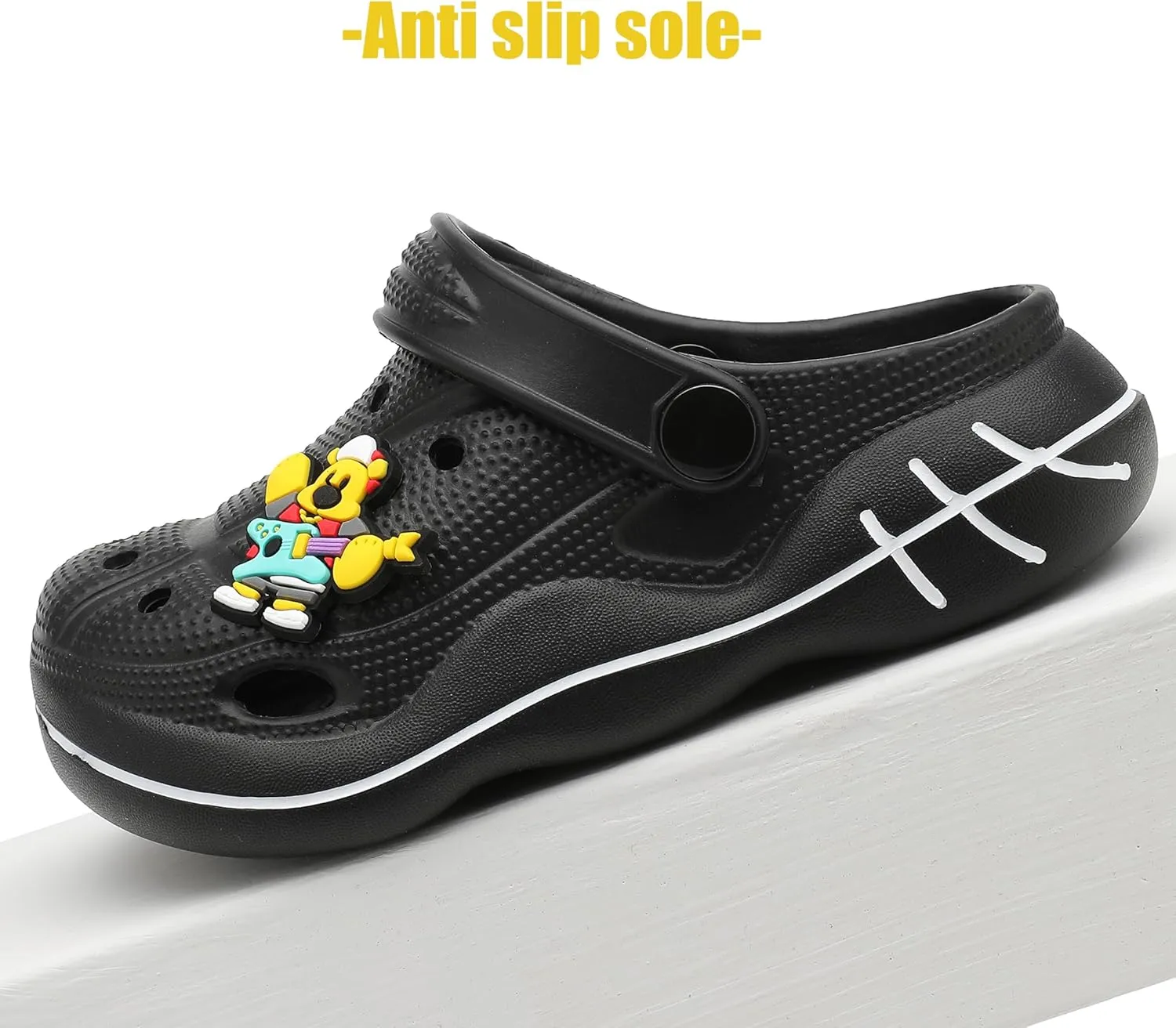 SMajong Girls Boys Classic Garden Clogs Kids Slip on Water Shoes Lightweight Summer Slides Sandals Children Outdoor Shower Beach Pool Play Shoes (Toddler/Little Kids/Big Kids)