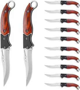 Small Folding KnifeTactical Knife Outdoor Lifesaving Pocket Knife Convenient for Daily Carrying (12PACK)