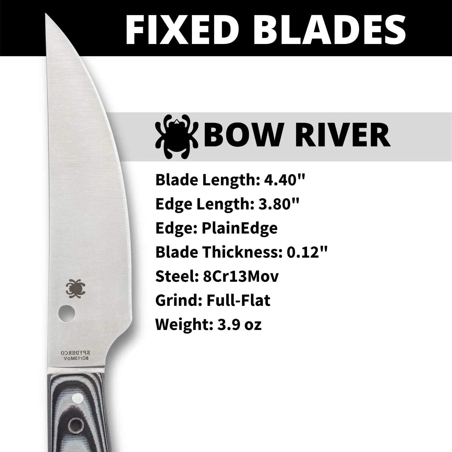 Spyderco FB46GP Bow River Fixed Blade Knife