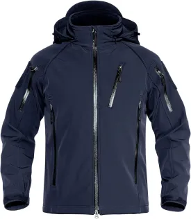 TACVASEN Men's Special Ops Military Jacket Water Resistant Windproof Tactical Winter Zip Up Rain Coat Hunting Outdoors