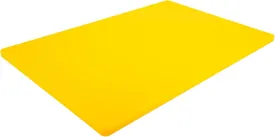 Thirteen Chefs Large 18 x 12 Yellow Cutting Board - Professional 1/2 Inch Thick HDPE for Poultry and Chicken - Food Service and Restaurant Certified