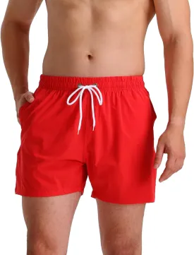 TUVEKE Men's Swim Trunks Quick Dry Bathing Suit for Men 5 Inch Inseam with Mesh Liner Mens Swimming Shorts Beach Shorts S-XXL