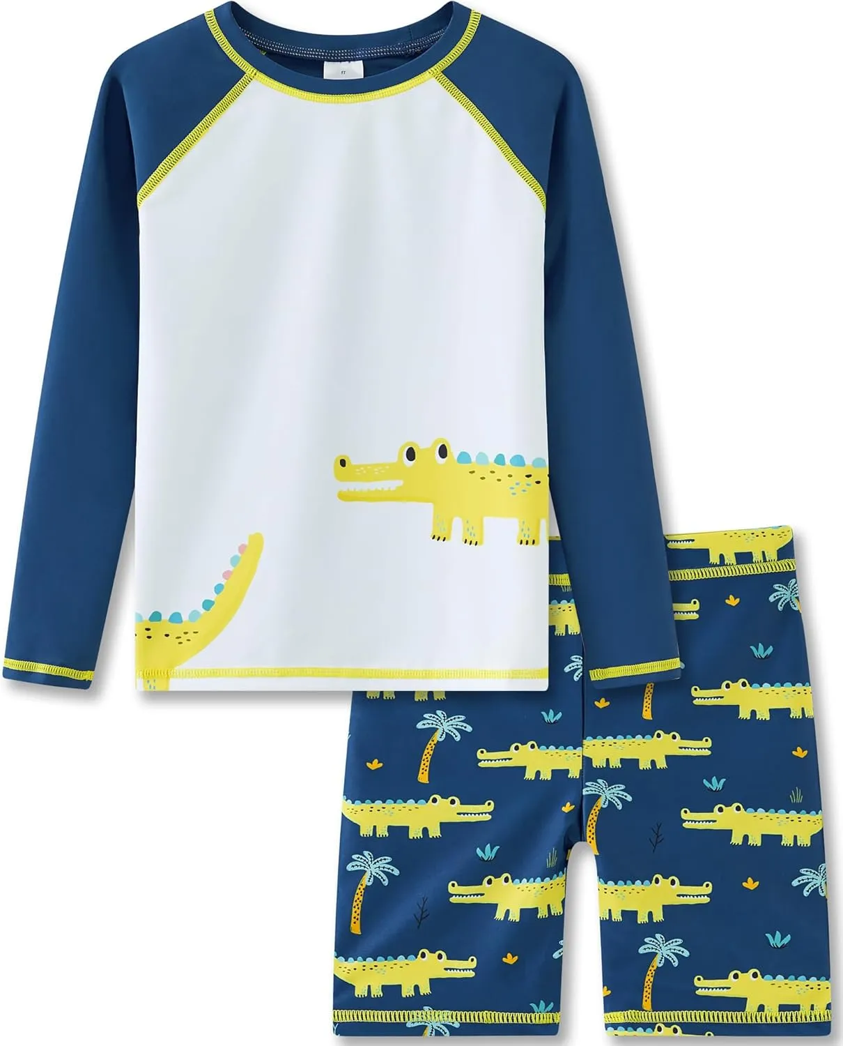 UMELOK Boys' Rash Guard Swim Set