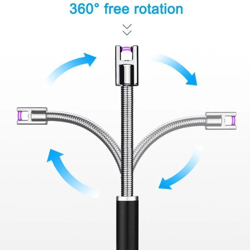 USB Electric Zinc Alloy Flameless Lighter