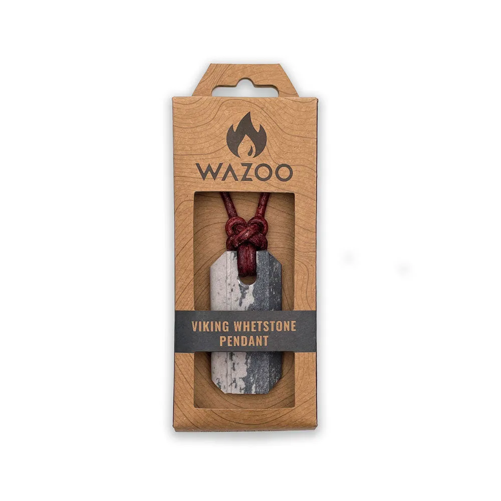 Viking Whetstone Necklace by Wazoo Survival Gear (Rare Variation)