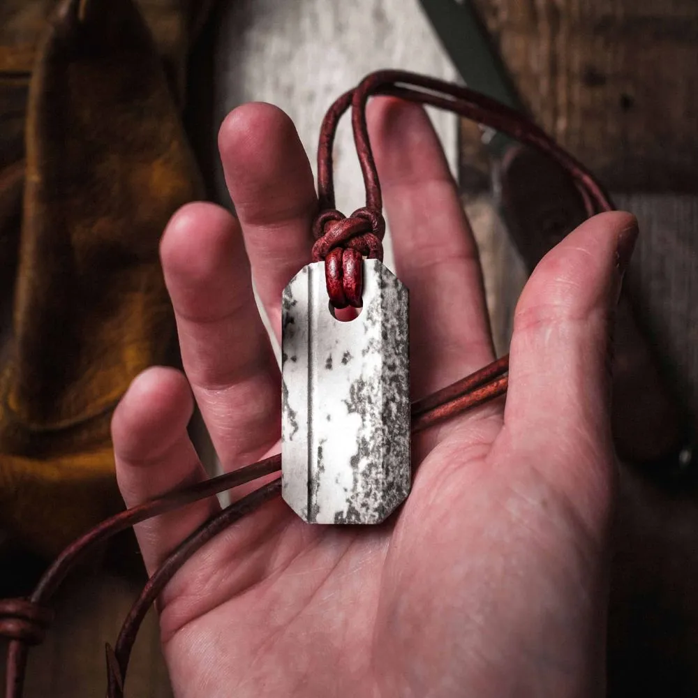 Viking Whetstone Necklace by Wazoo Survival Gear (Rare Variation)