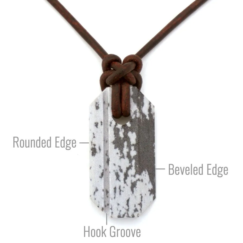Viking Whetstone Necklace by Wazoo Survival Gear (Rare Variation)