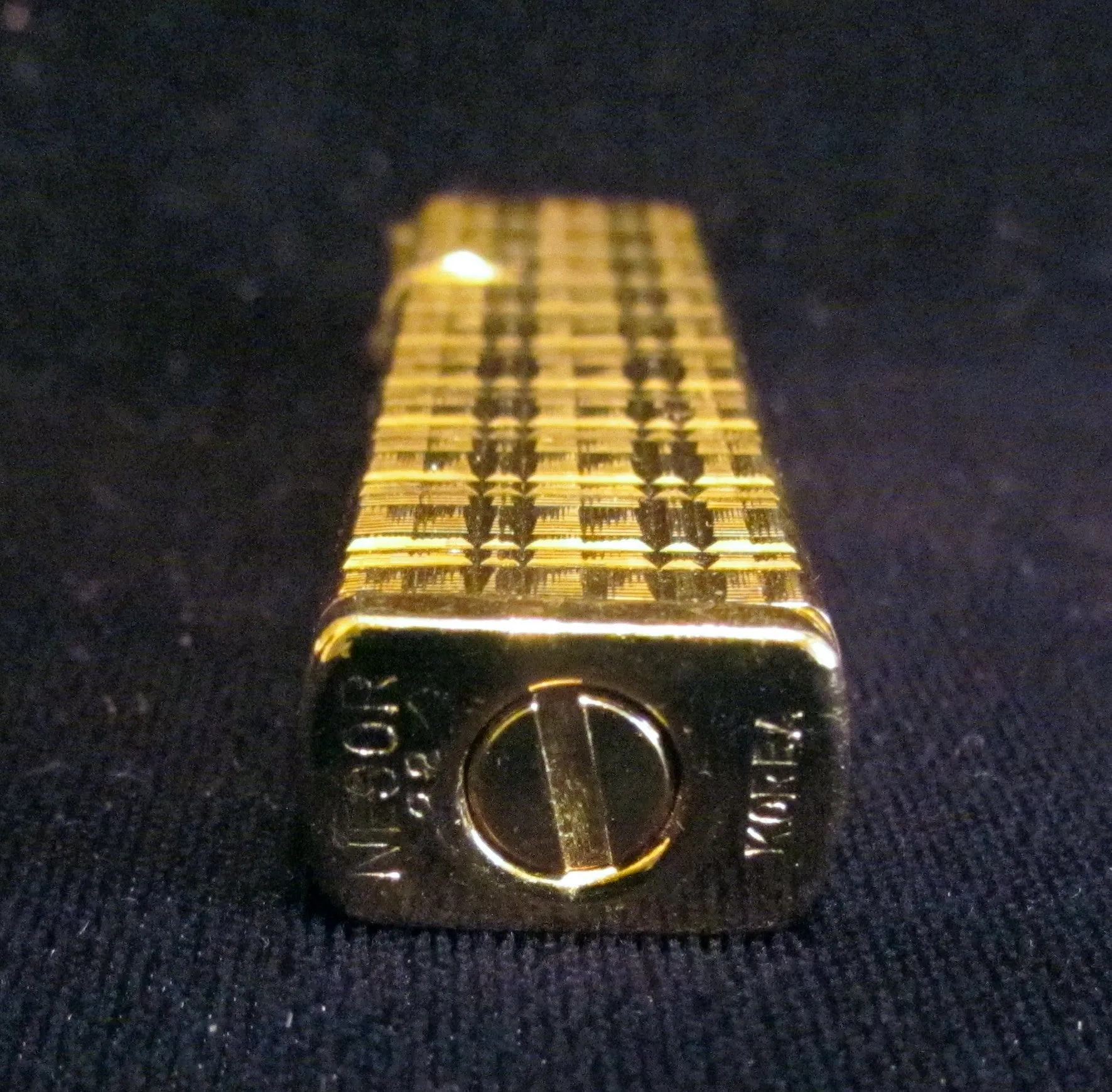 Vintage Gold Plated Butane Lighter Working Condition